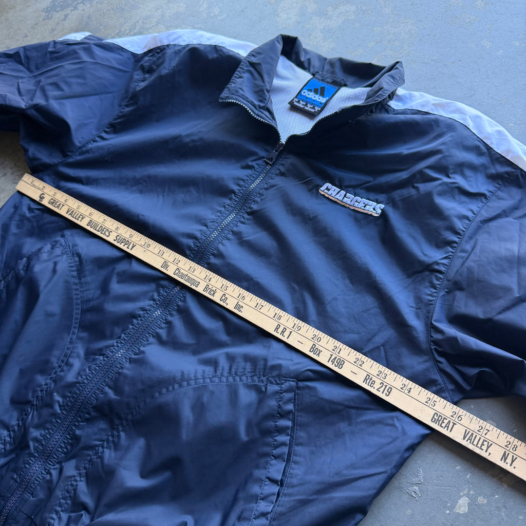 00'S CHARGERS ADIDAS ZIP UP JACKET (L)