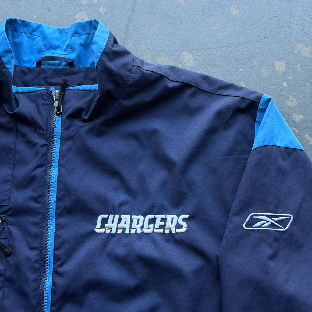 00'S CHARGERS NFL REEBOK NYLON JACKET (XL)