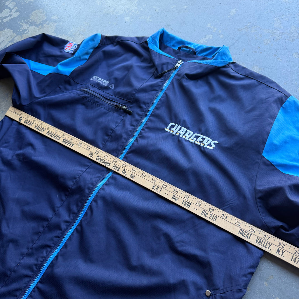 00'S CHARGERS NFL REEBOK NYLON JACKET (XL)