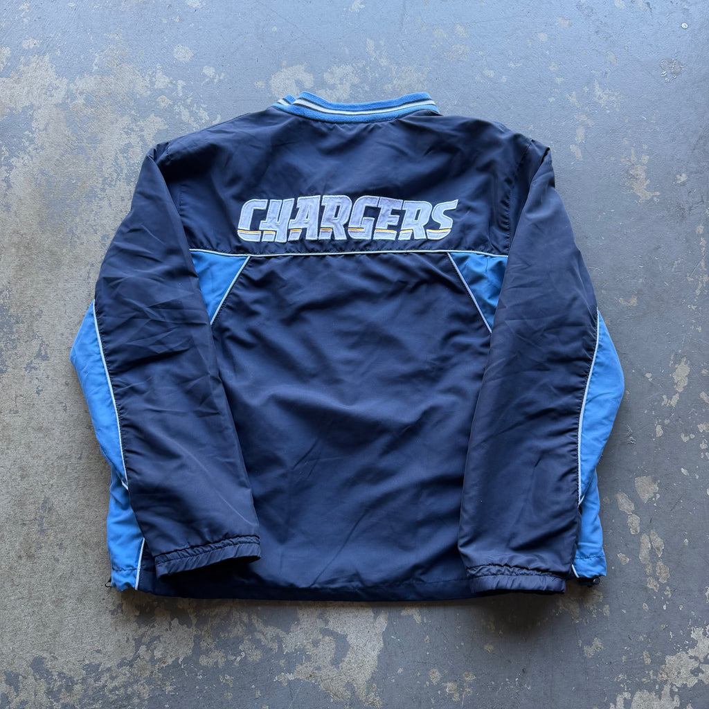00'S CHARGERS TWO TONE NFL PULLOVER WINDBREAKER (XL)