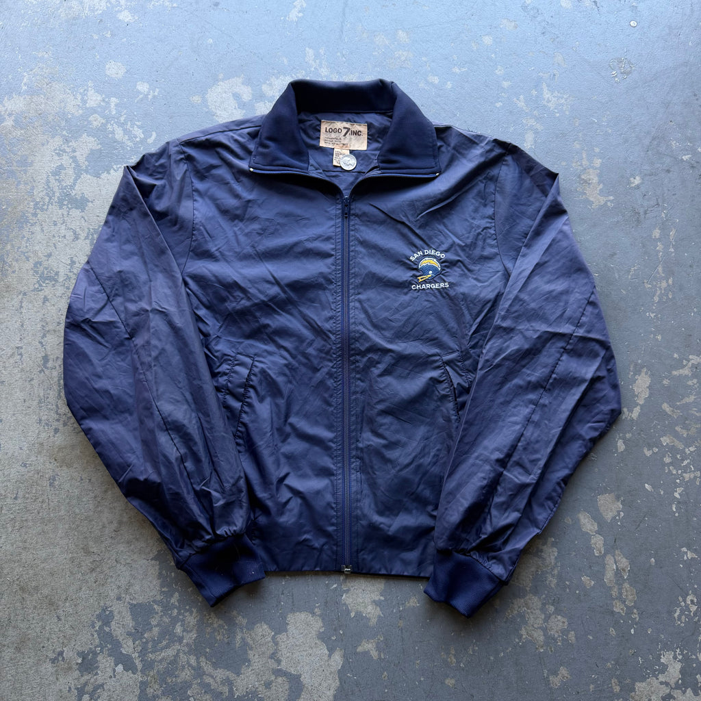 80'S CHARGERS SAN DIEGO NYLON ZIP UP JACKET (L)