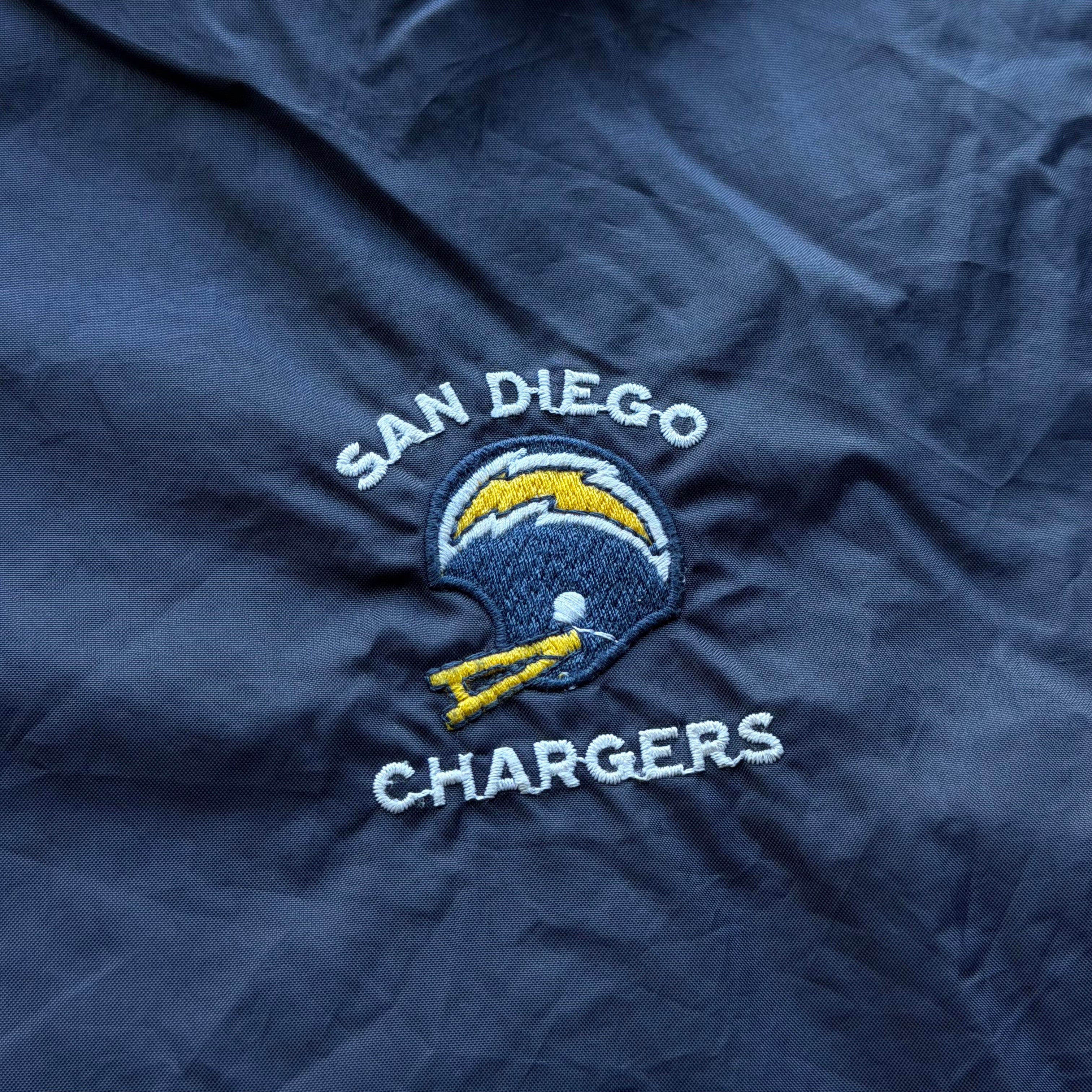 80'S CHARGERS SAN DIEGO NYLON ZIP UP JACKET (L)