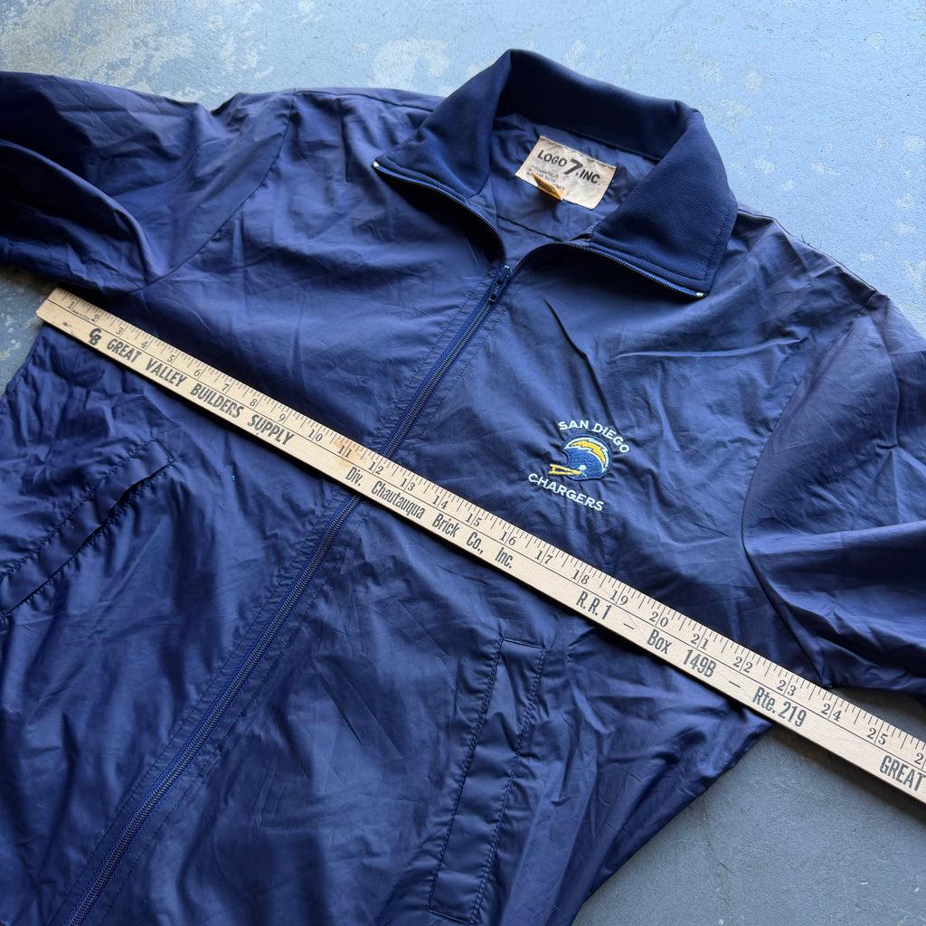 80'S CHARGERS SAN DIEGO NYLON ZIP UP JACKET (L)