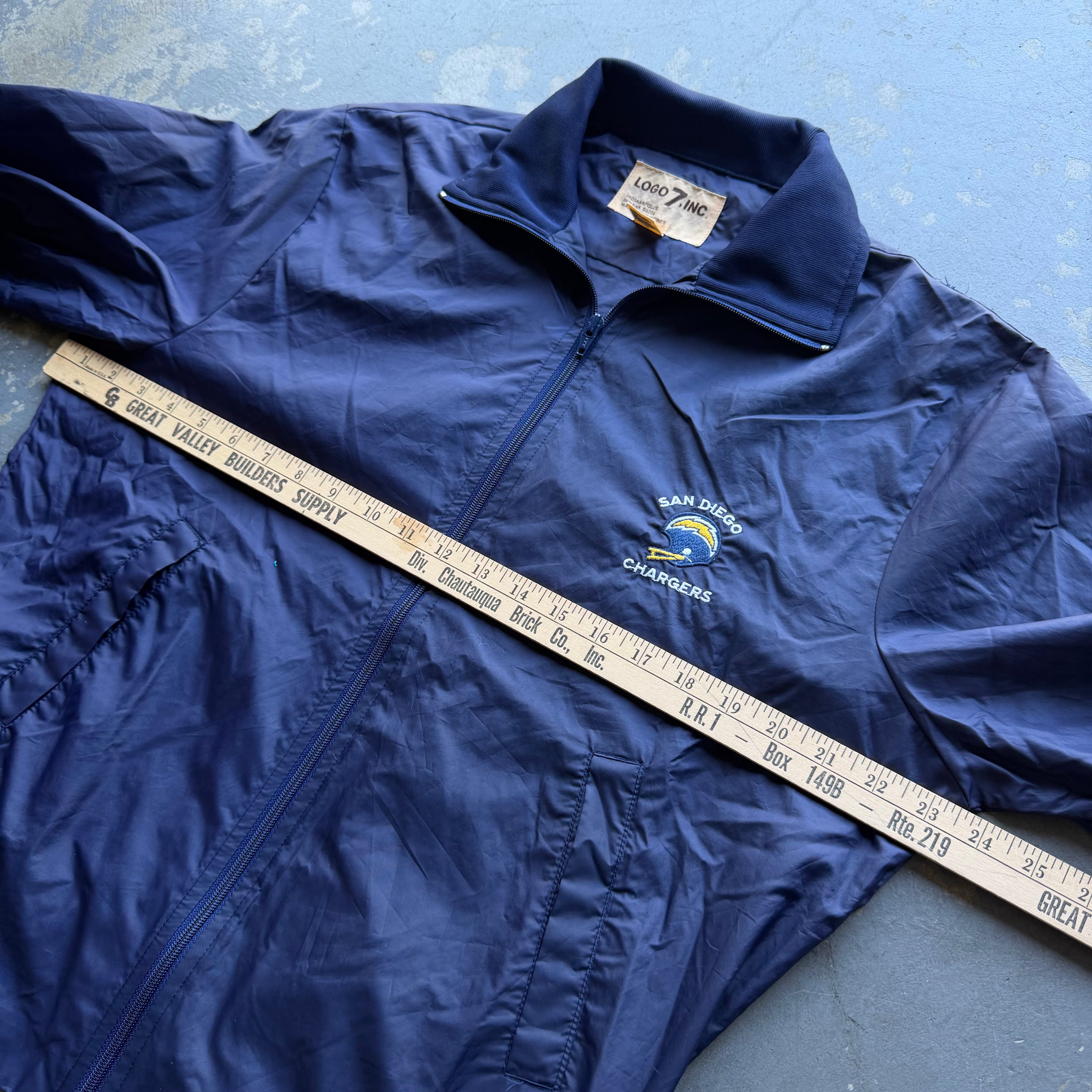 80'S CHARGERS SAN DIEGO NYLON ZIP UP JACKET (L)