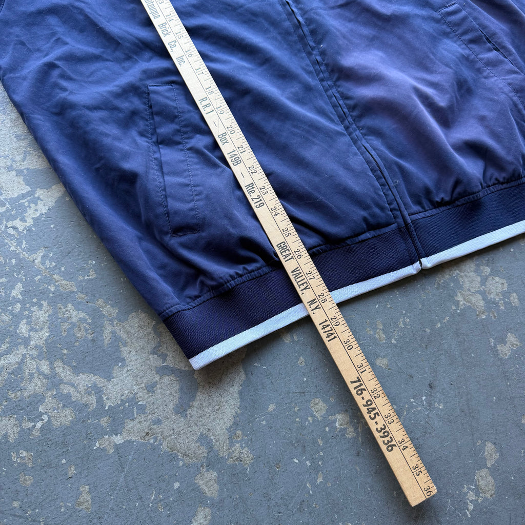 00'S CHARGERS REEBOK STRIPED NYLON ZIP UP JACKET (L)