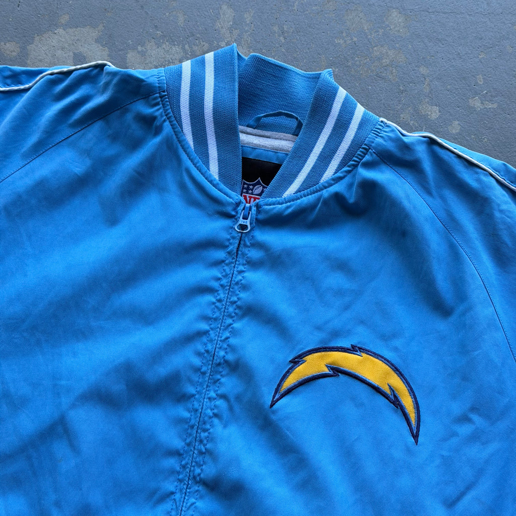 00'S CHARGERS POWDER BLUE ZIP UP JACKET (M)
