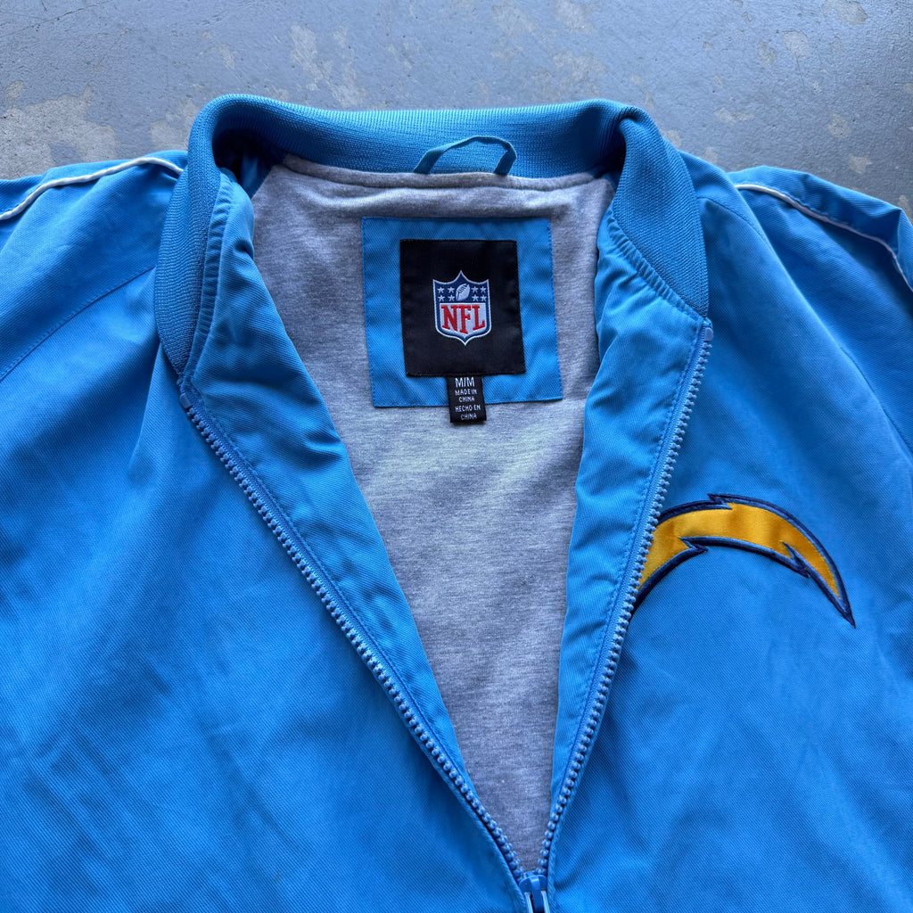 00'S CHARGERS POWDER BLUE ZIP UP JACKET (M)