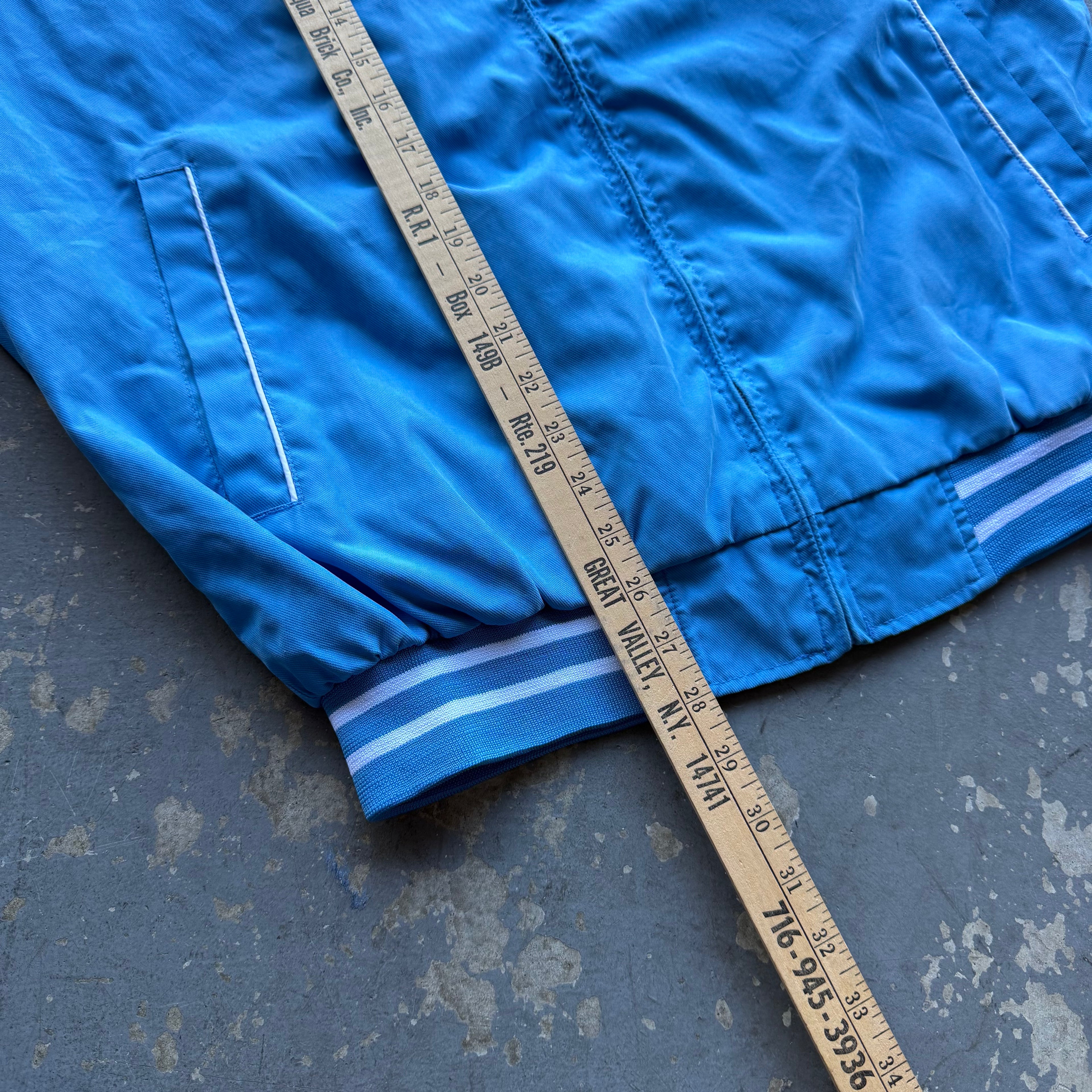 00'S CHARGERS POWDER BLUE ZIP UP JACKET (M)