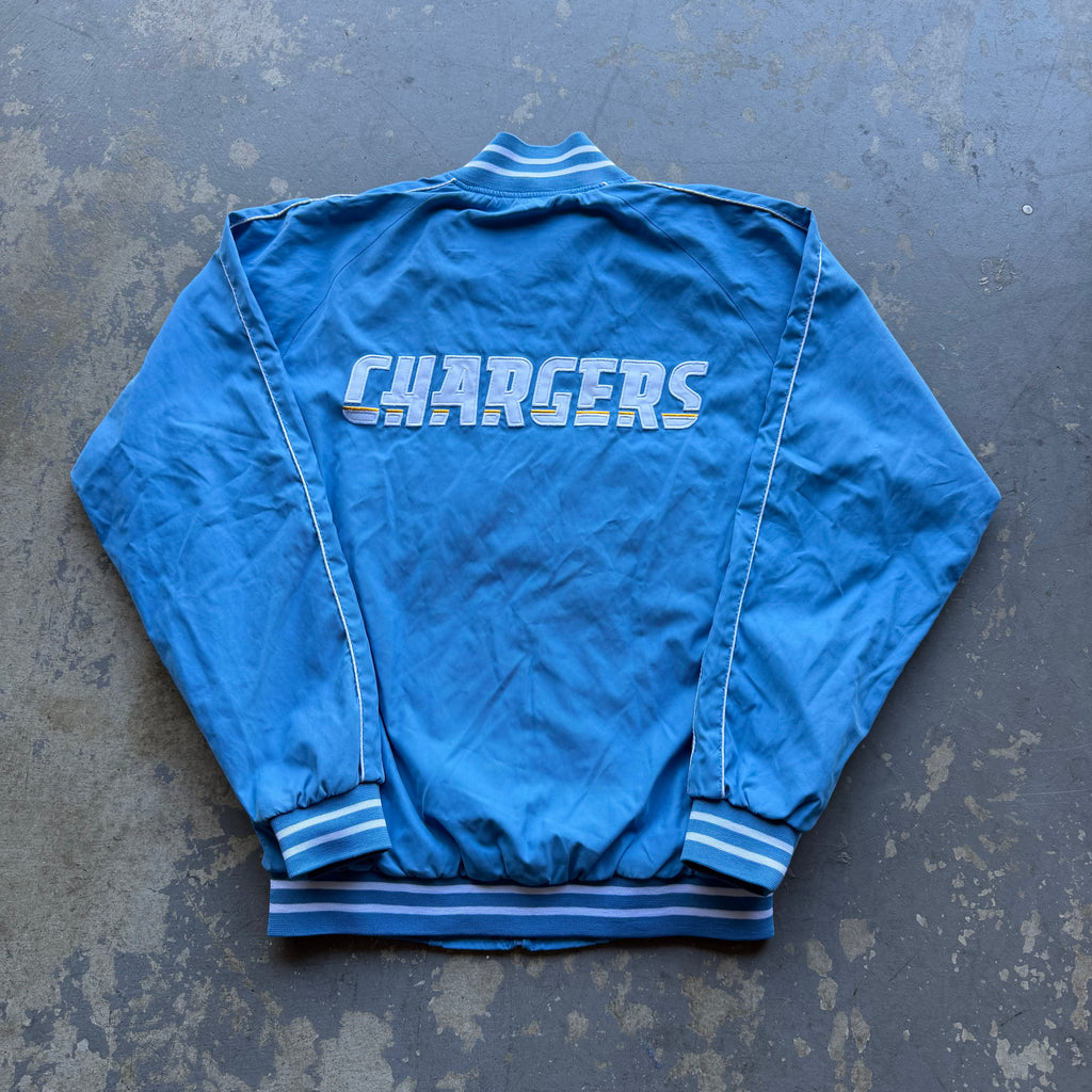 00'S CHARGERS POWDER BLUE ZIP UP JACKET (M)