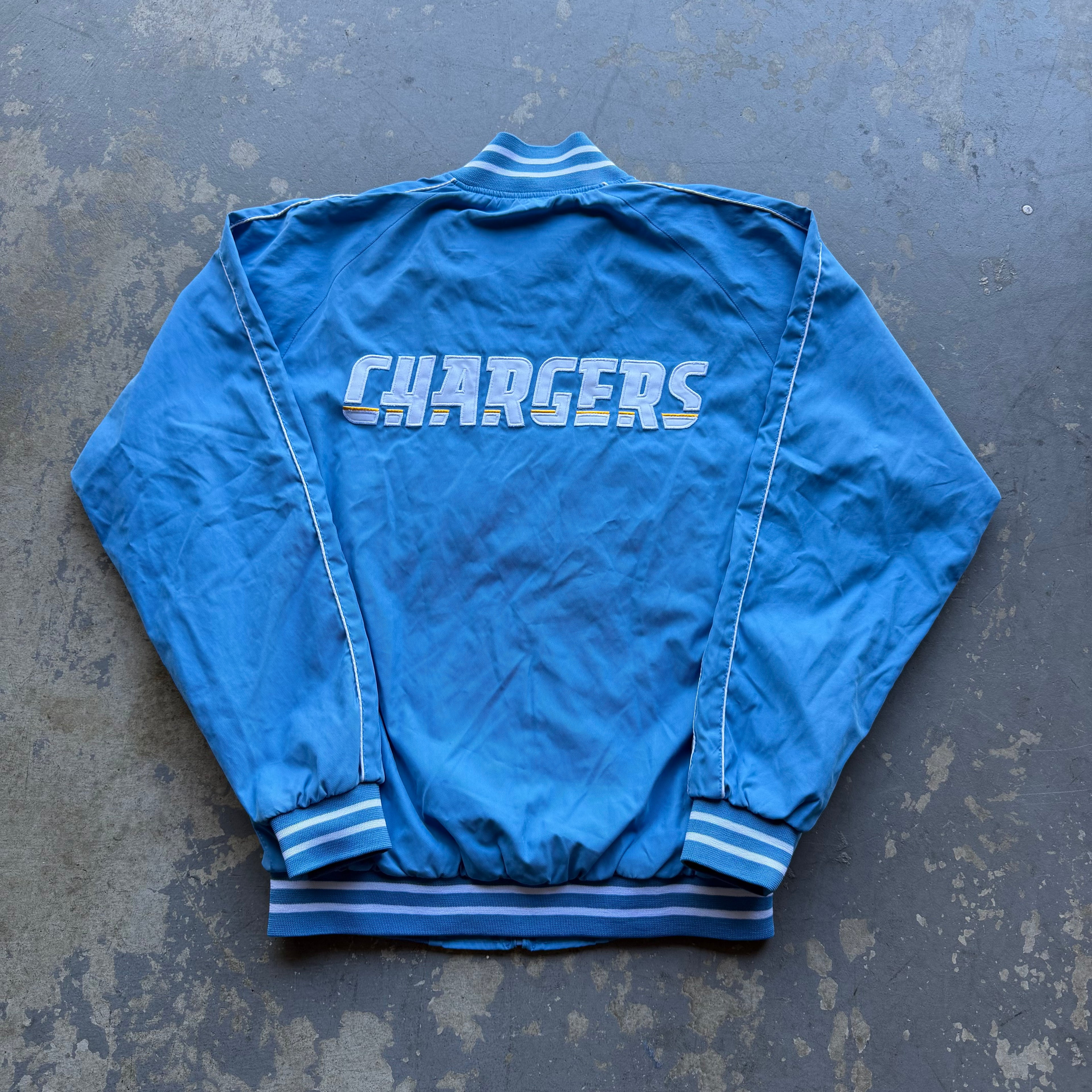 00'S CHARGERS POWDER BLUE ZIP UP JACKET (M)