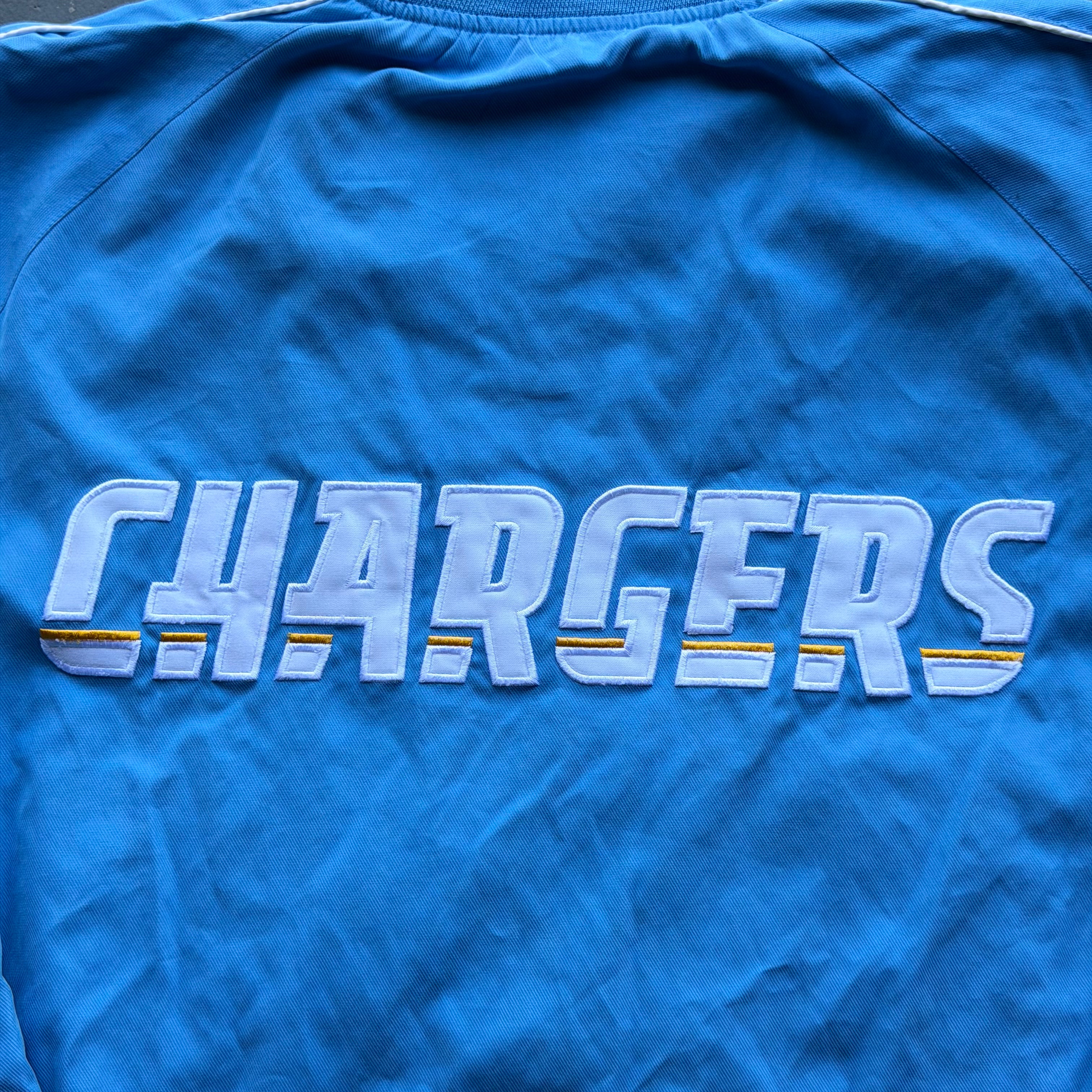 00'S CHARGERS POWDER BLUE ZIP UP JACKET (M)