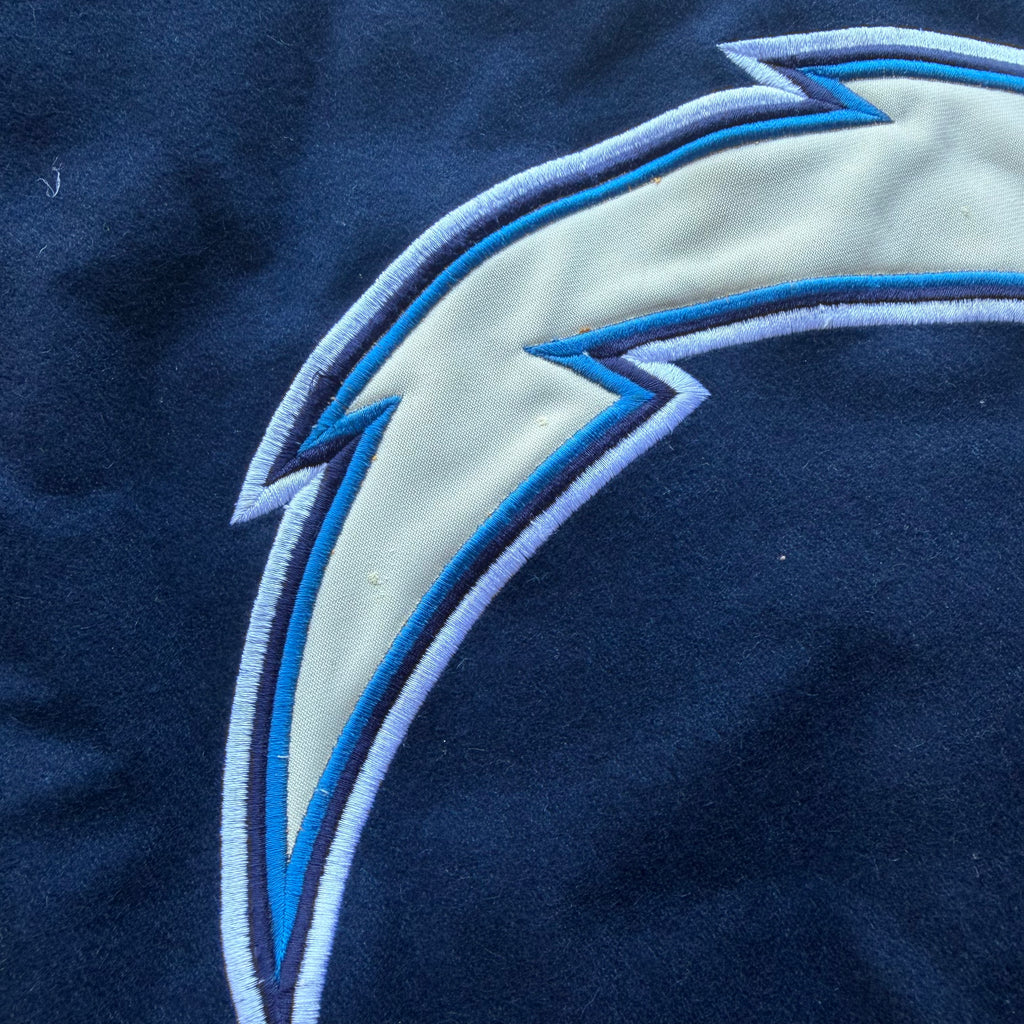 00'S CHARGERS REVERSIBLE LETTERMAN JACKET (L)