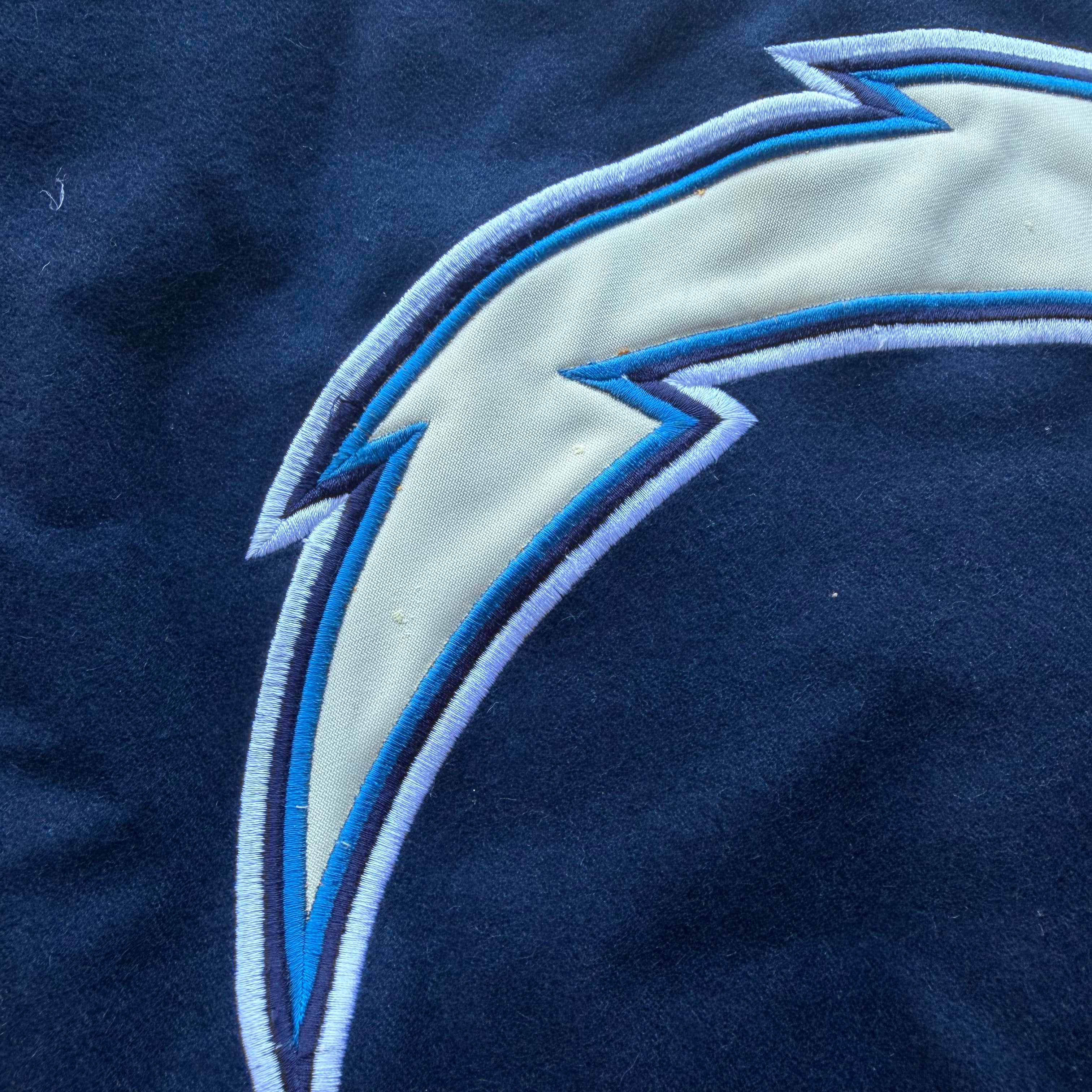 00'S CHARGERS REVERSIBLE LETTERMAN JACKET (L)