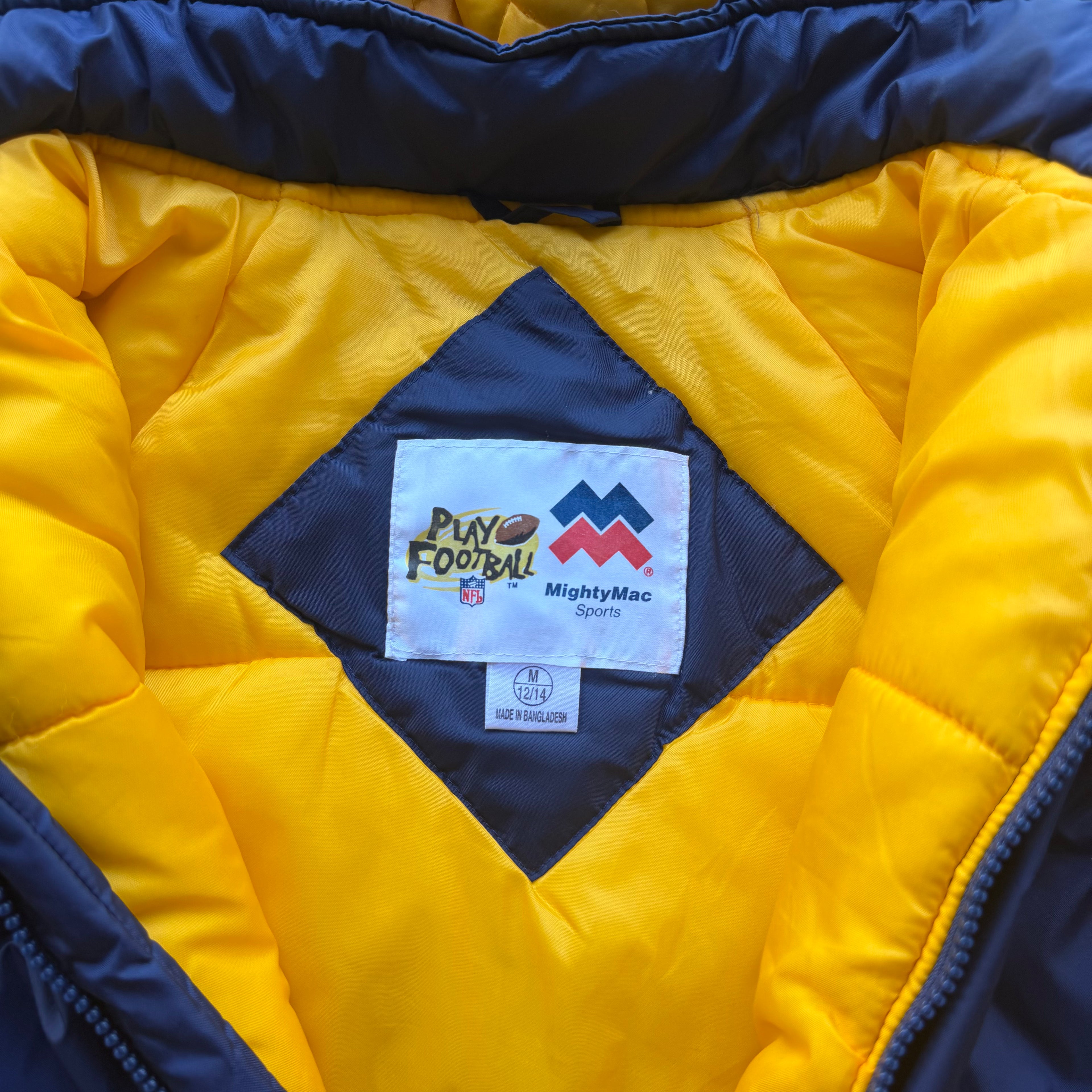 90'S CHARGERS PUFFER NYLON JACKET (XS)