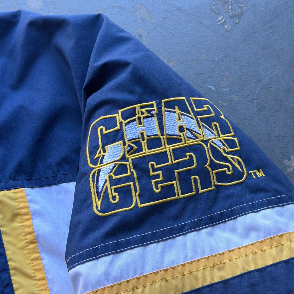 90'S CHARGERS FAT GOOSE PUFFER JACKET (XL)