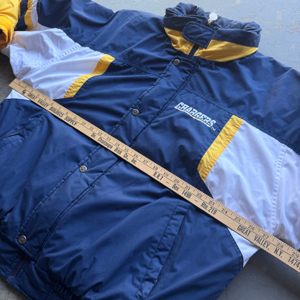 90'S CHARGERS FAT GOOSE PUFFER JACKET (XL)