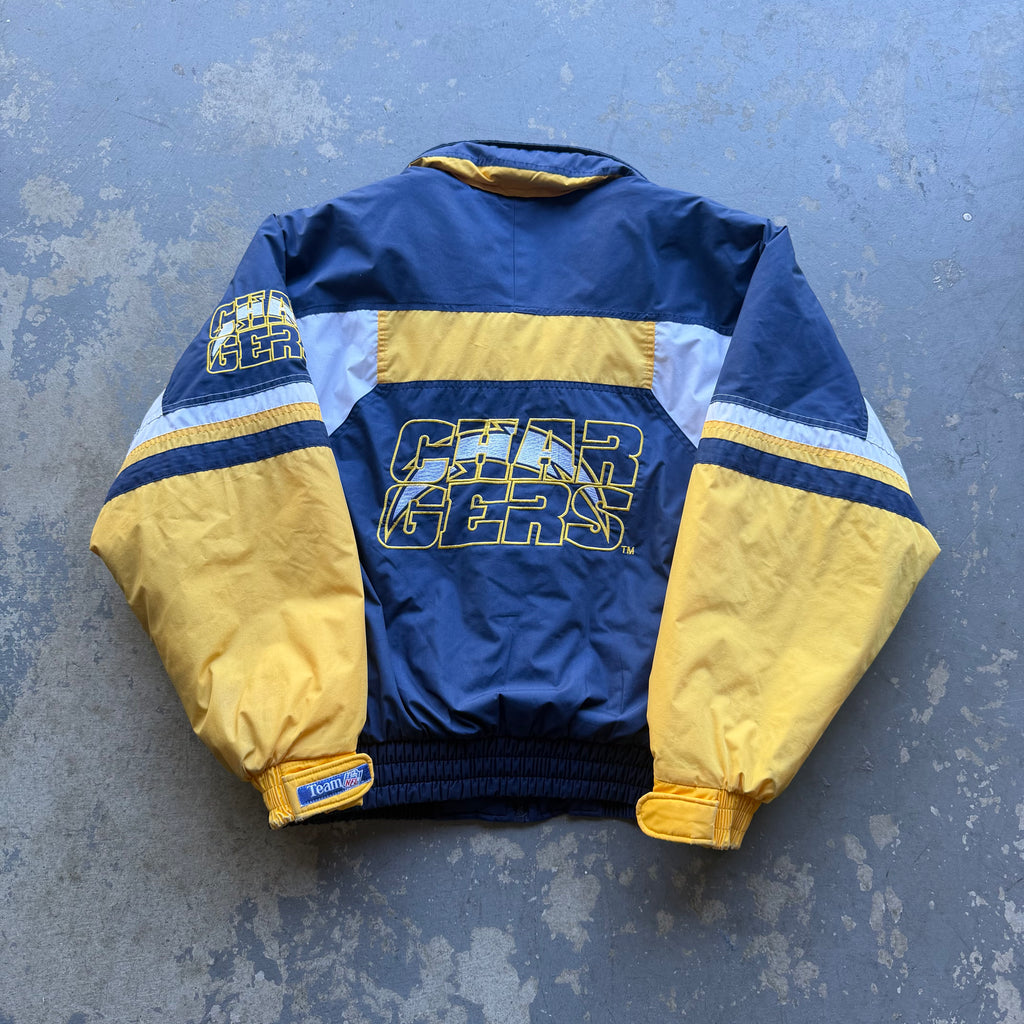 90'S CHARGERS FAT GOOSE PUFFER JACKET (XL)