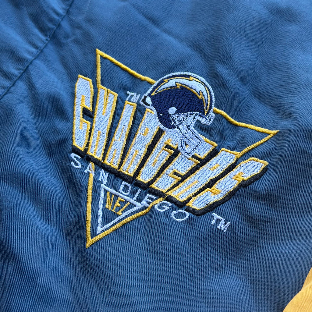 90'S CHARGERS LOGO 7 PUFFER JACKET (M)