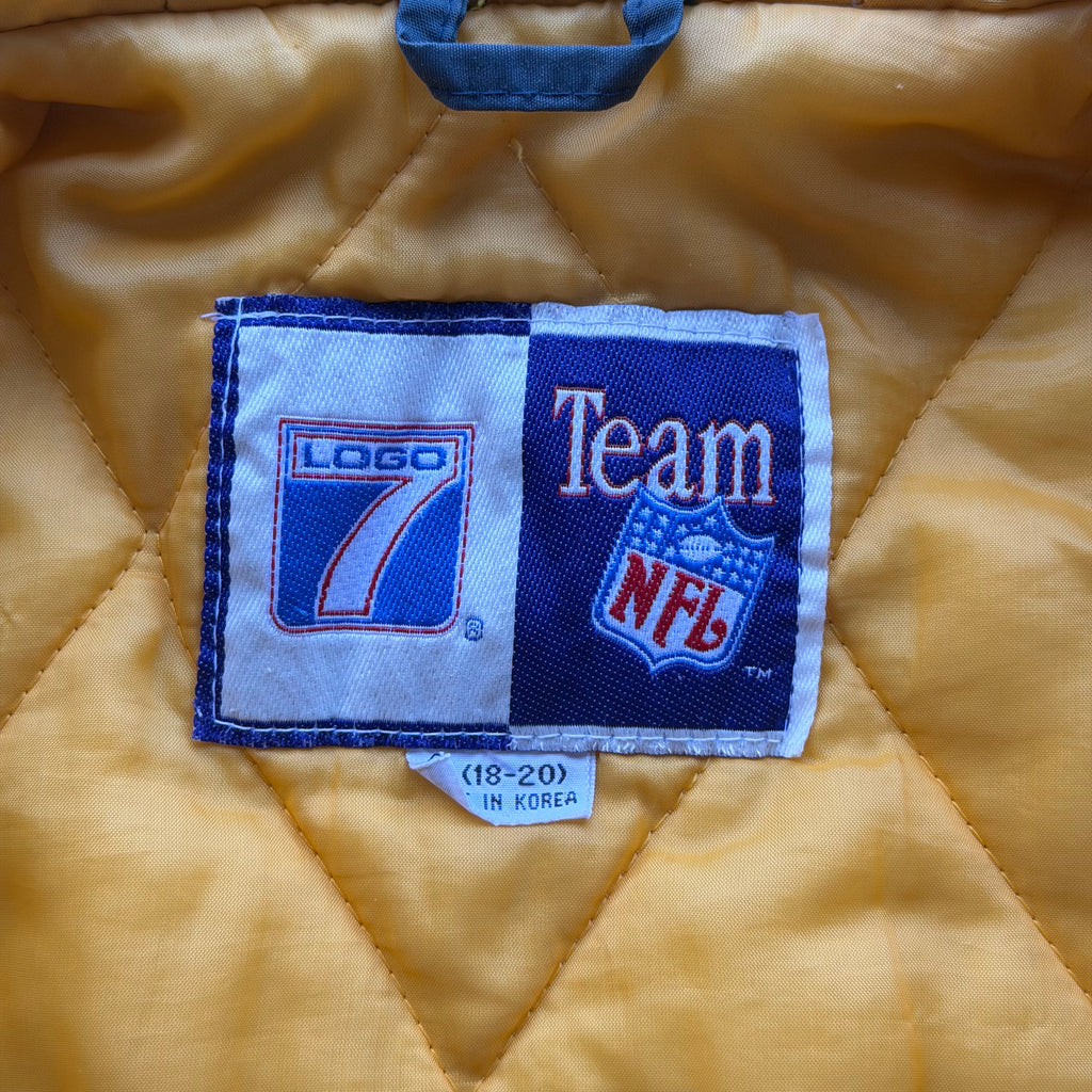 90'S CHARGERS LOGO 7 PUFFER JACKET (M)