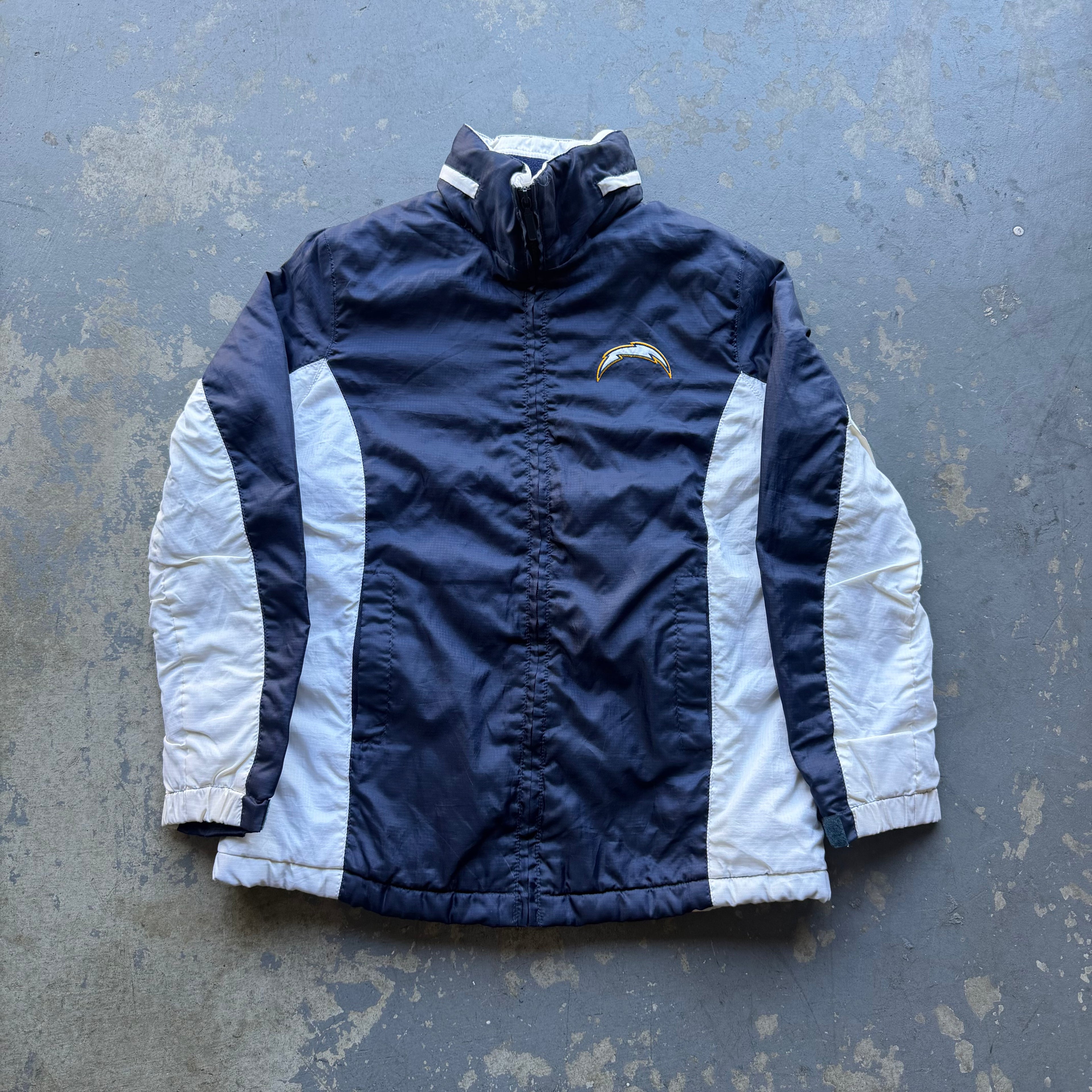 00'S CHARGERS WOMEN'S NYLON ZIP UP JACKET (M)