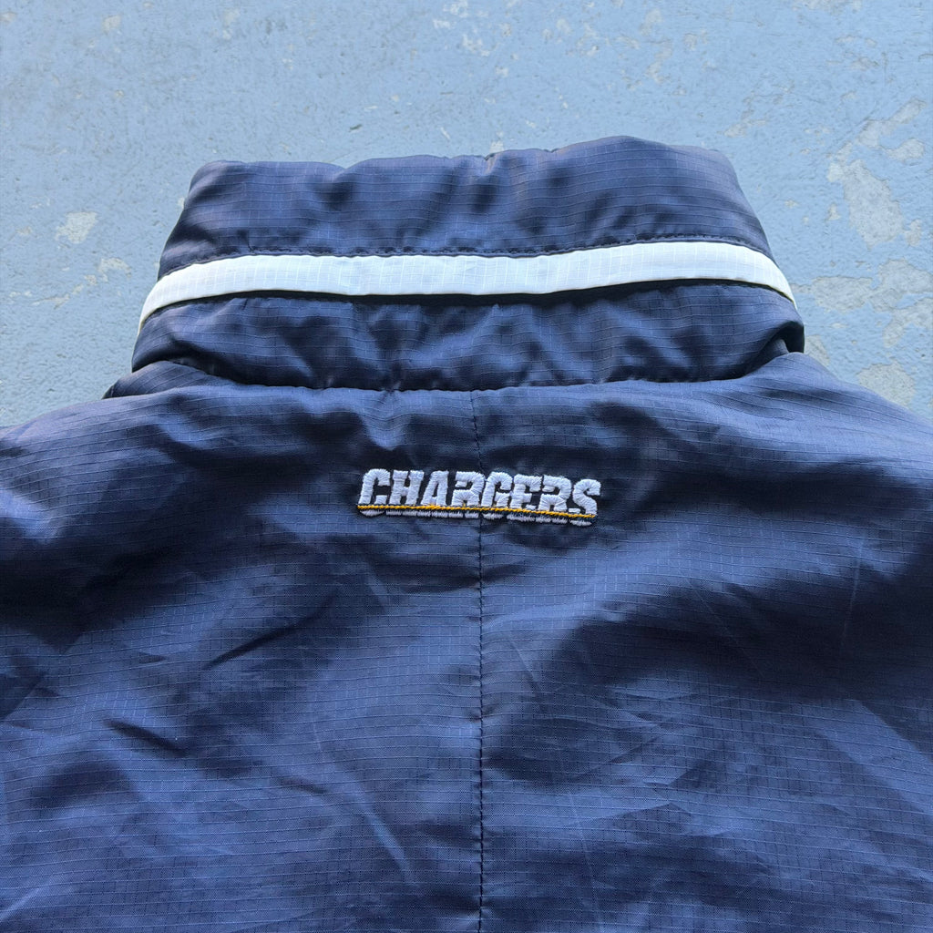 00'S CHARGERS WOMEN'S NYLON ZIP UP JACKET (M)