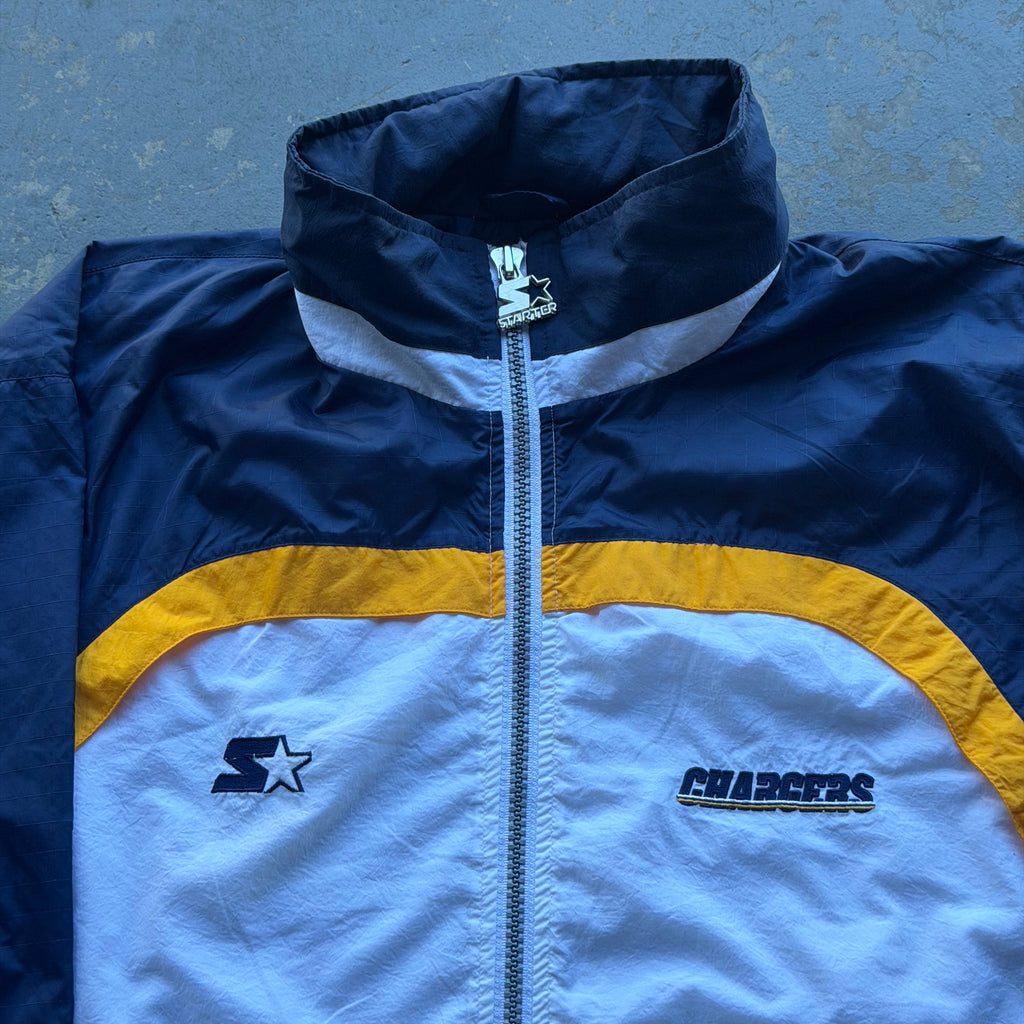 90'S CHARGERS STARTER NYLON ZIP UP JACKET (L)