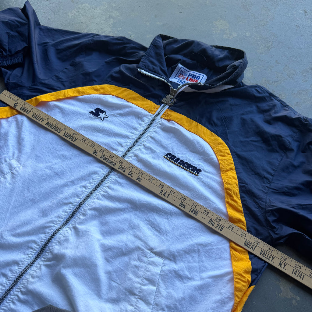 90'S CHARGERS STARTER NYLON ZIP UP JACKET (L)