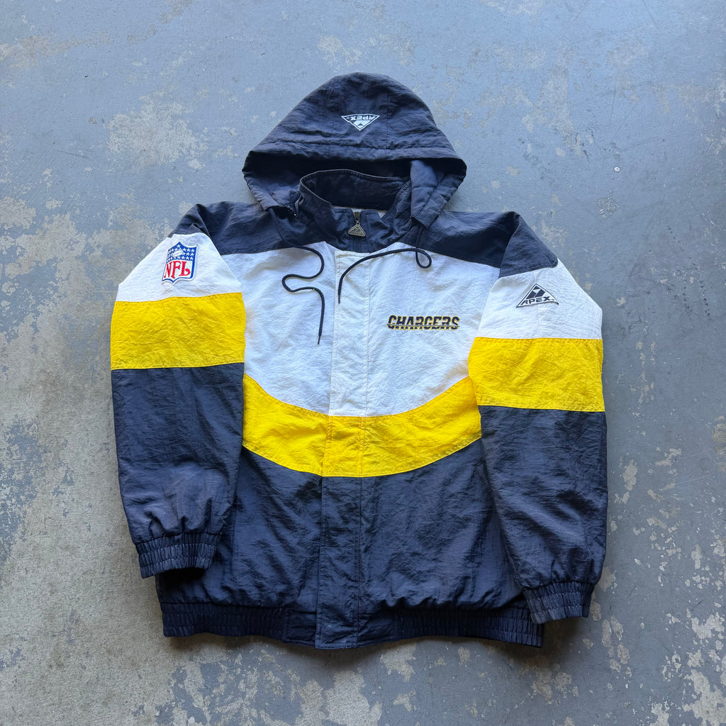 90'S CHARGERS APEX PRO LINE PUFFER JACKET (L)