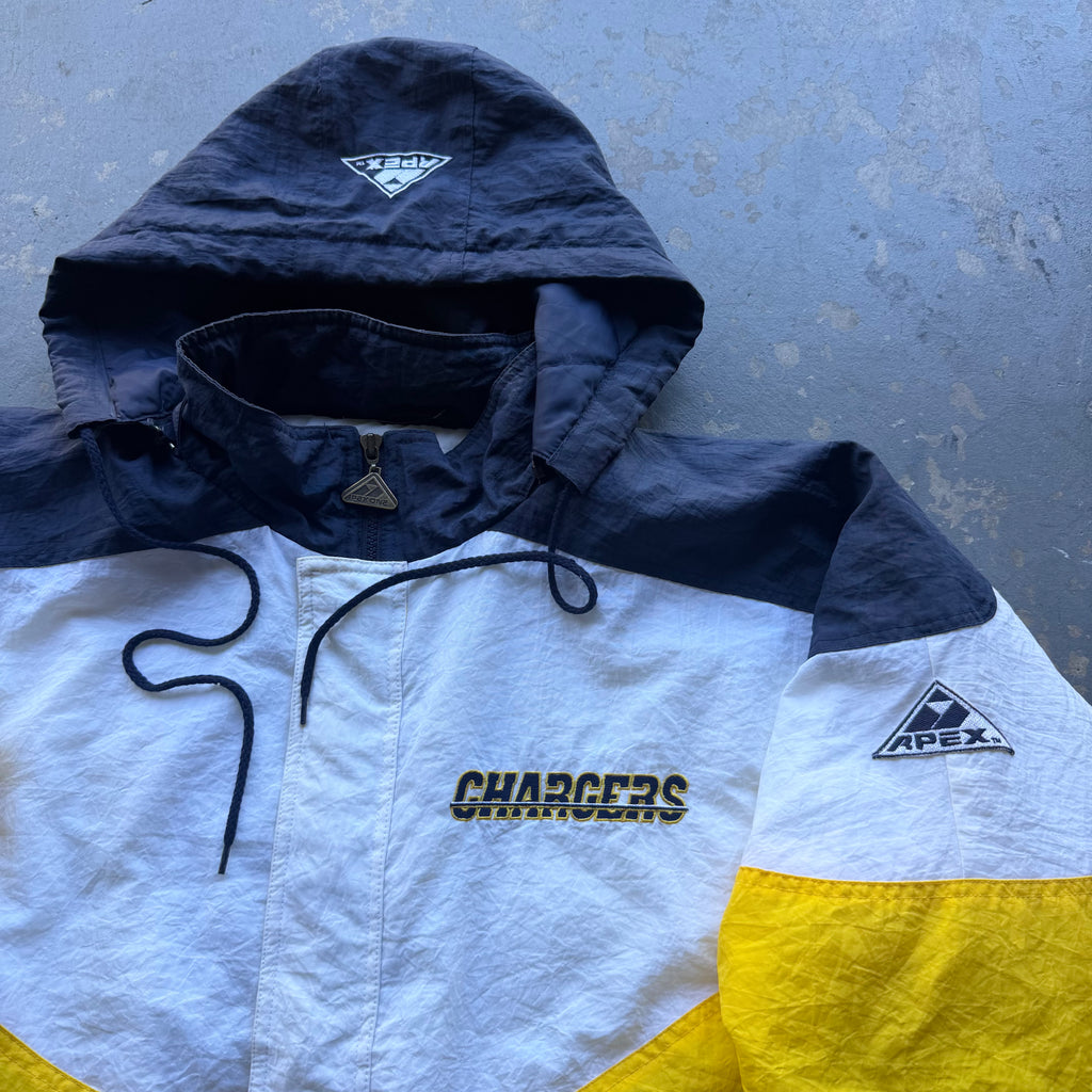 90'S CHARGERS APEX PRO LINE PUFFER JACKET (L)