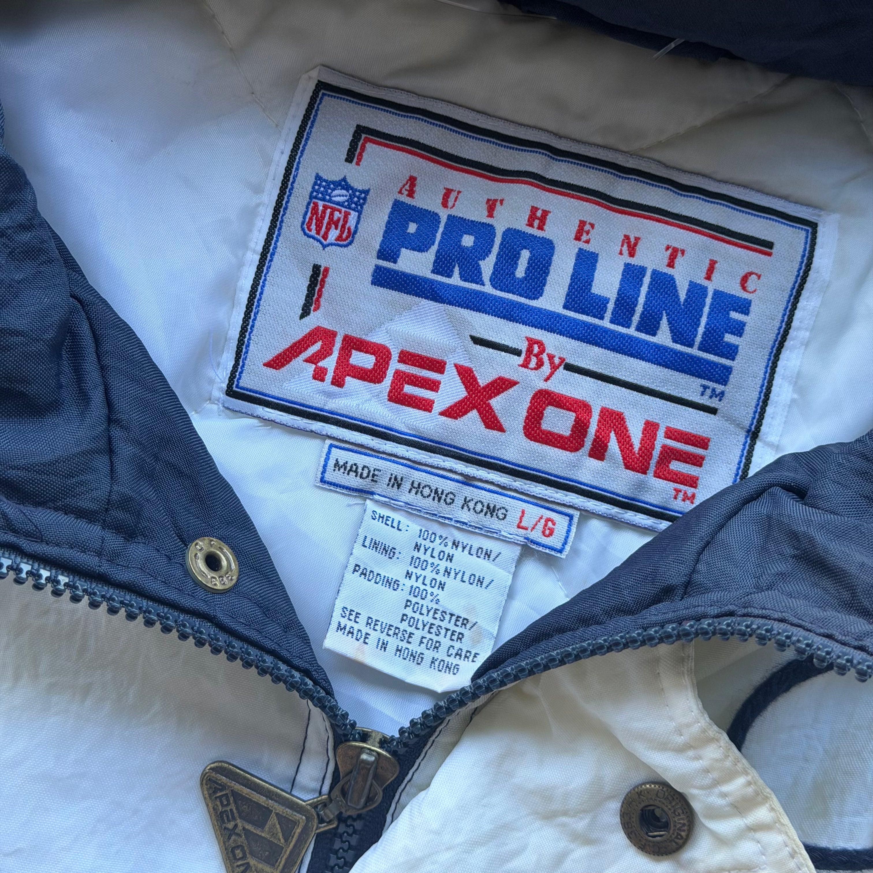 90'S CHARGERS APEX PRO LINE PUFFER JACKET (L)