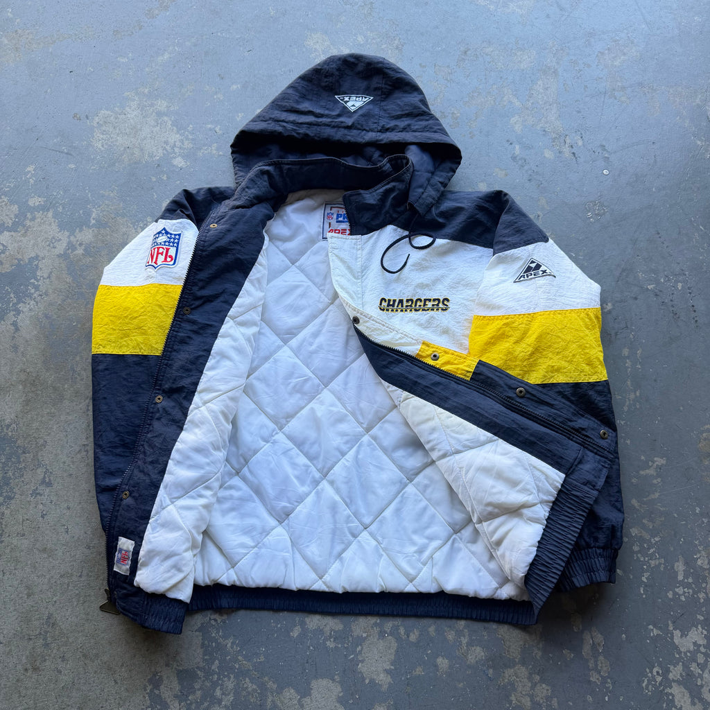 90'S CHARGERS APEX PRO LINE PUFFER JACKET (L)