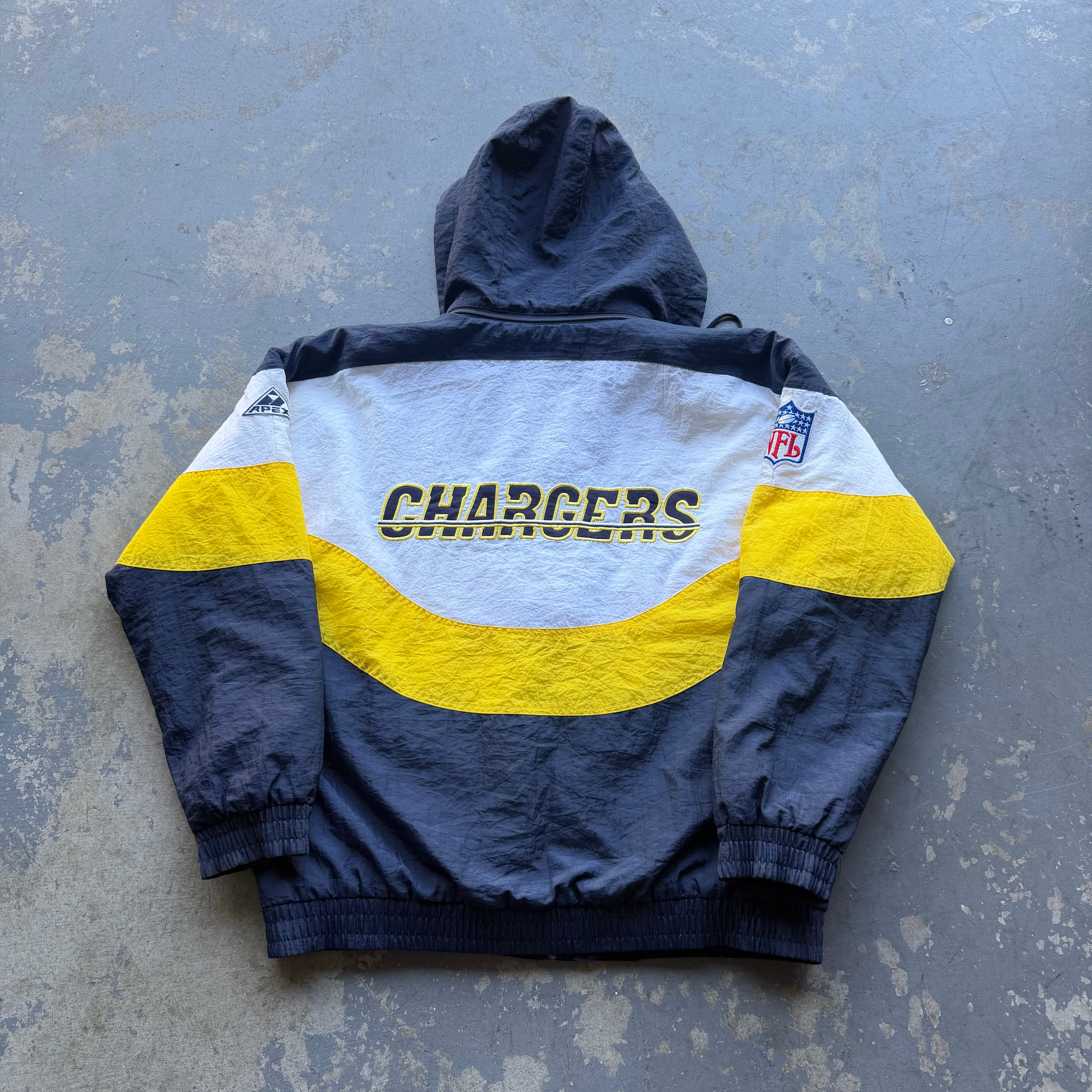 90'S CHARGERS APEX PRO LINE PUFFER JACKET (L)