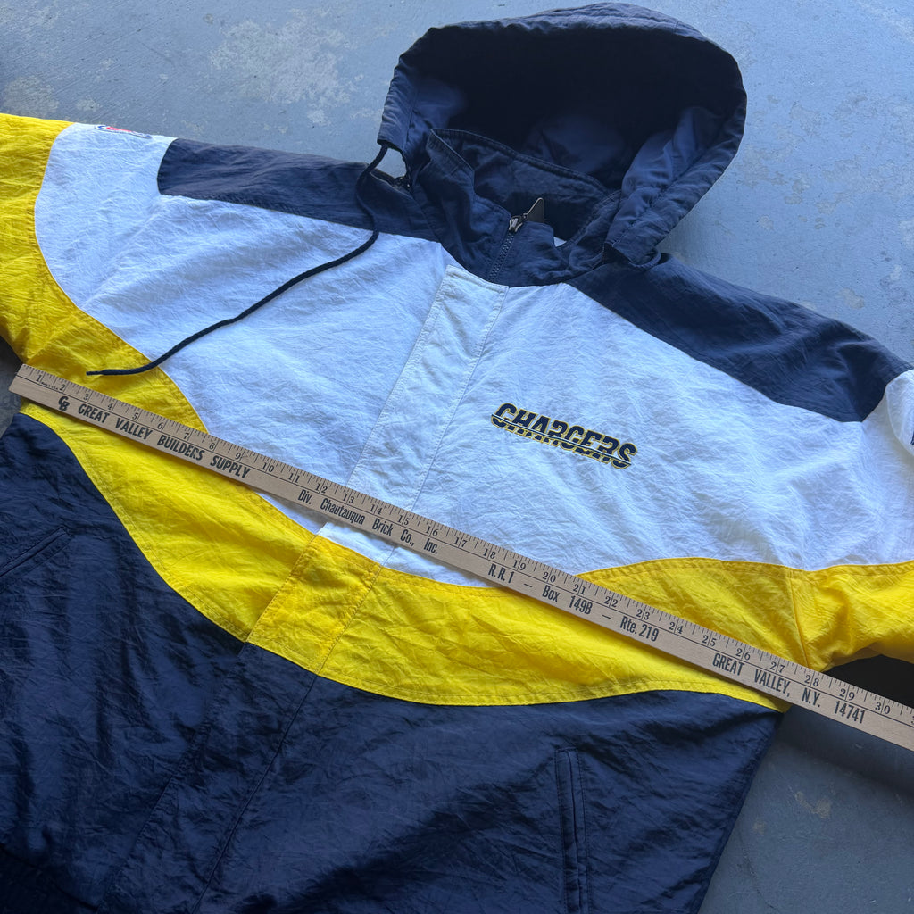 90'S CHARGERS APEX PRO LINE PUFFER JACKET (L)