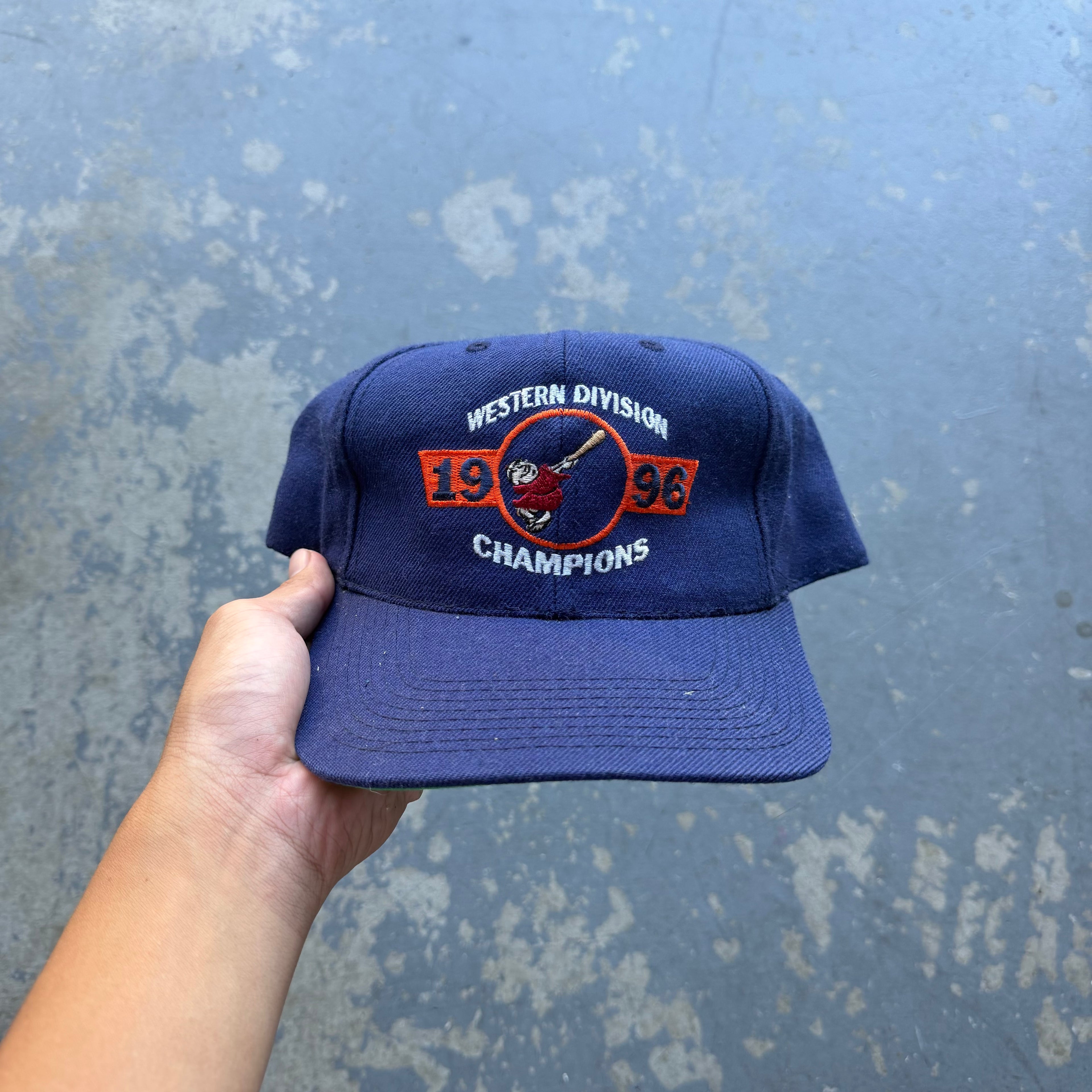 1996 PADRES SPORTS SPECIALTIES WESTERN DIVISION CHAMPIONS HAT (OS)